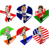 *Dart Flights - Designa Patriot - Extra Strong - Std