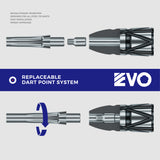 Caliburn EZ-EVO Dart Points - Helix Groove