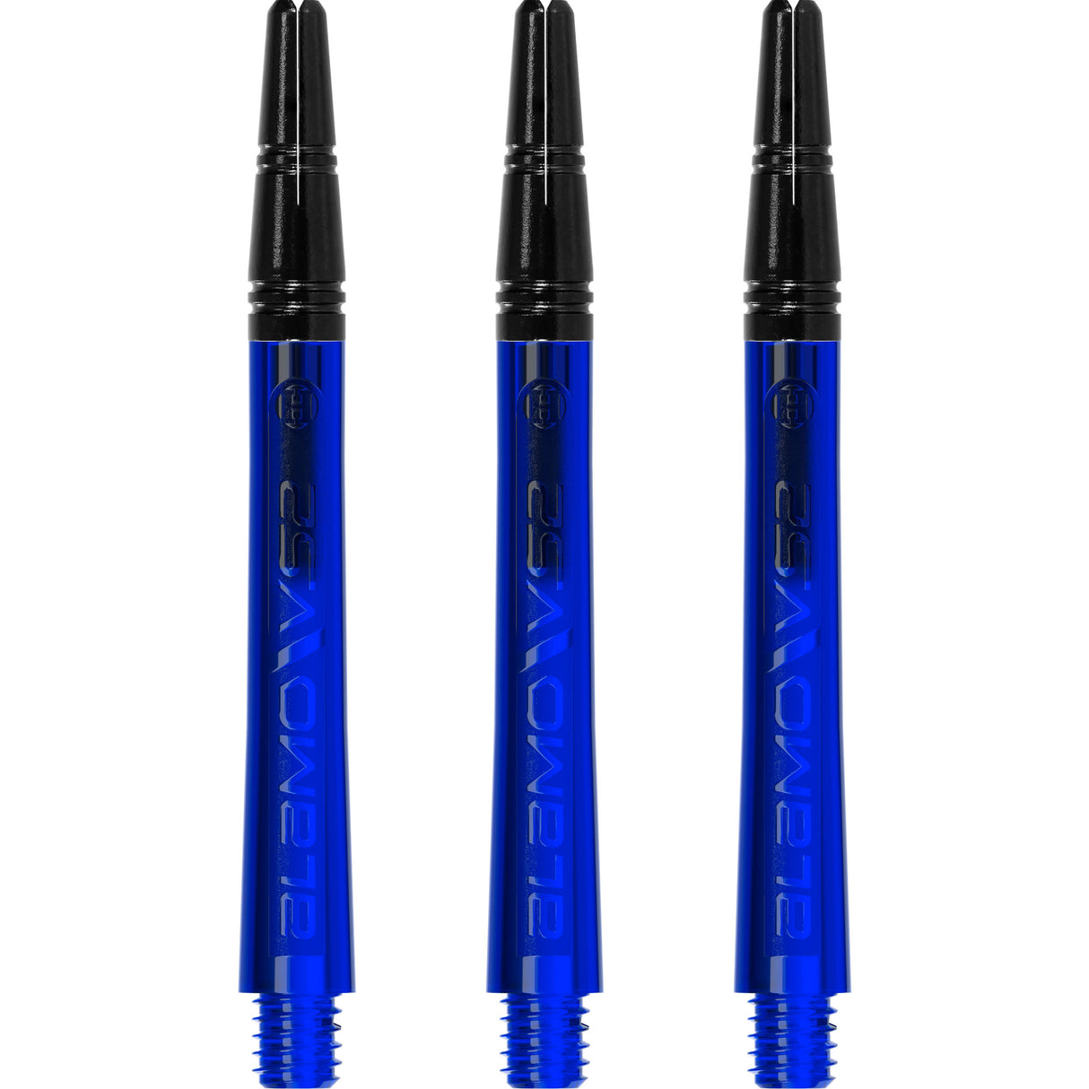 Harrows Alamo VS2 Dart Shafts - Polycarbonate - Black Aluminium Top - Blue