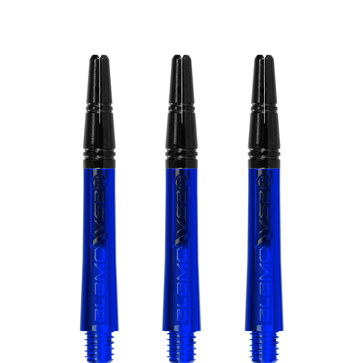 Harrows Alamo VS2 Dart Shafts - Polycarbonate - Black Aluminium Top - Blue