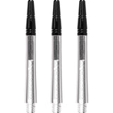 Harrows Alamo VS2 Dart Shafts - Polycarbonate - Black Aluminium Top - Clear