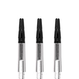 Harrows Alamo VS2 Dart Shafts - Polycarbonate - Black Aluminium Top - Clear