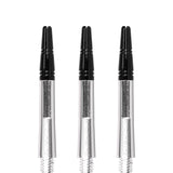 Harrows Alamo VS2 Dart Shafts - Polycarbonate - Black Aluminium Top - Clear