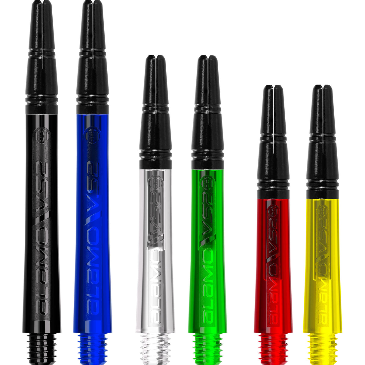 Harrows Alamo VS2 Dart Shafts - Polycarbonate - Black Aluminium Top - Red