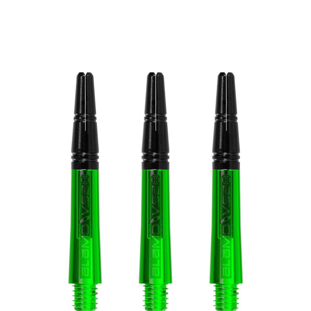Harrows Alamo VS2 Dart Shafts - Polycarbonate - Black Aluminium Top - Green