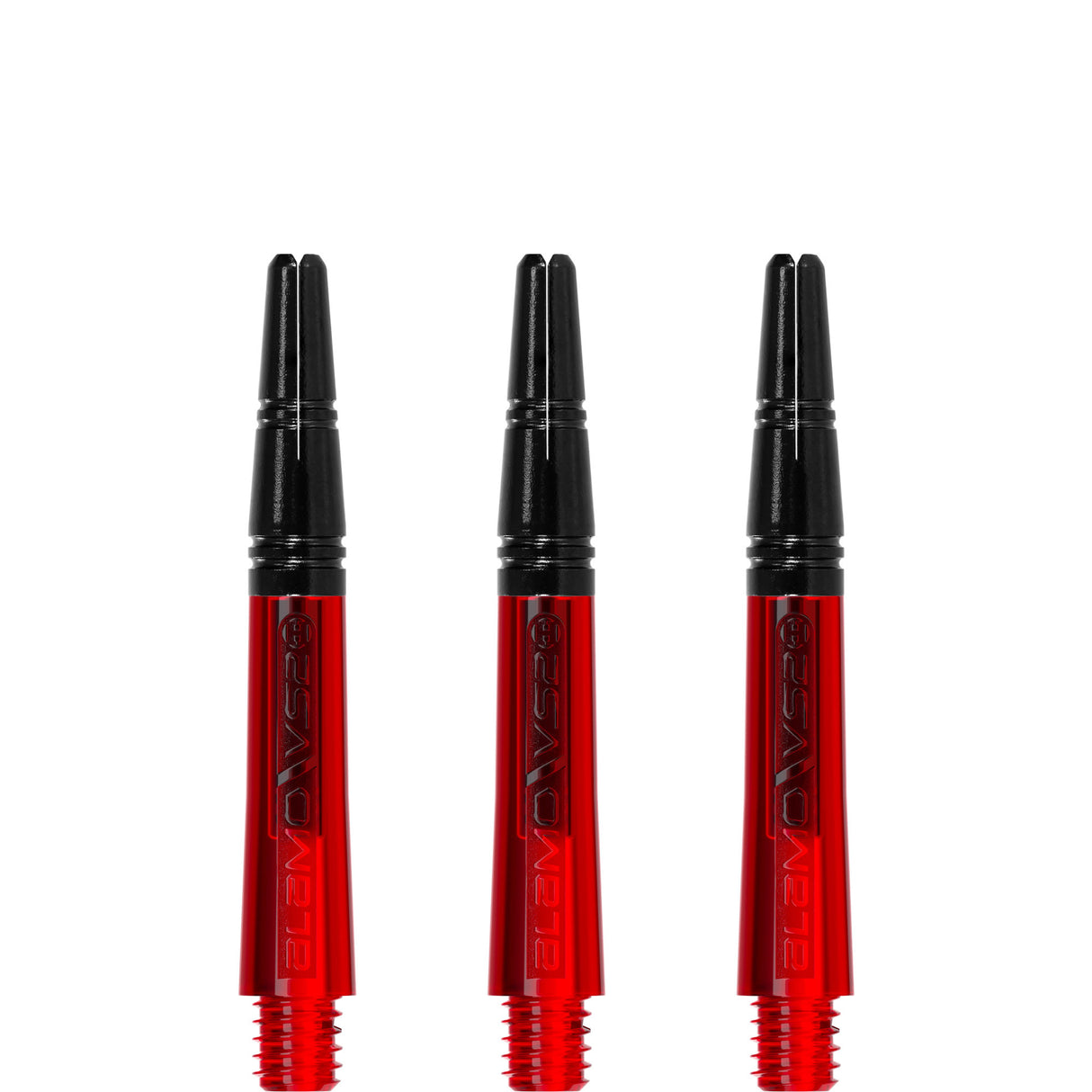 Harrows Alamo VS2 Dart Shafts - Polycarbonate - Black Aluminium Top - Red
