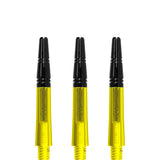 Harrows Alamo VS2 Dart Shafts - Polycarbonate - Black Aluminium Top - Yellow