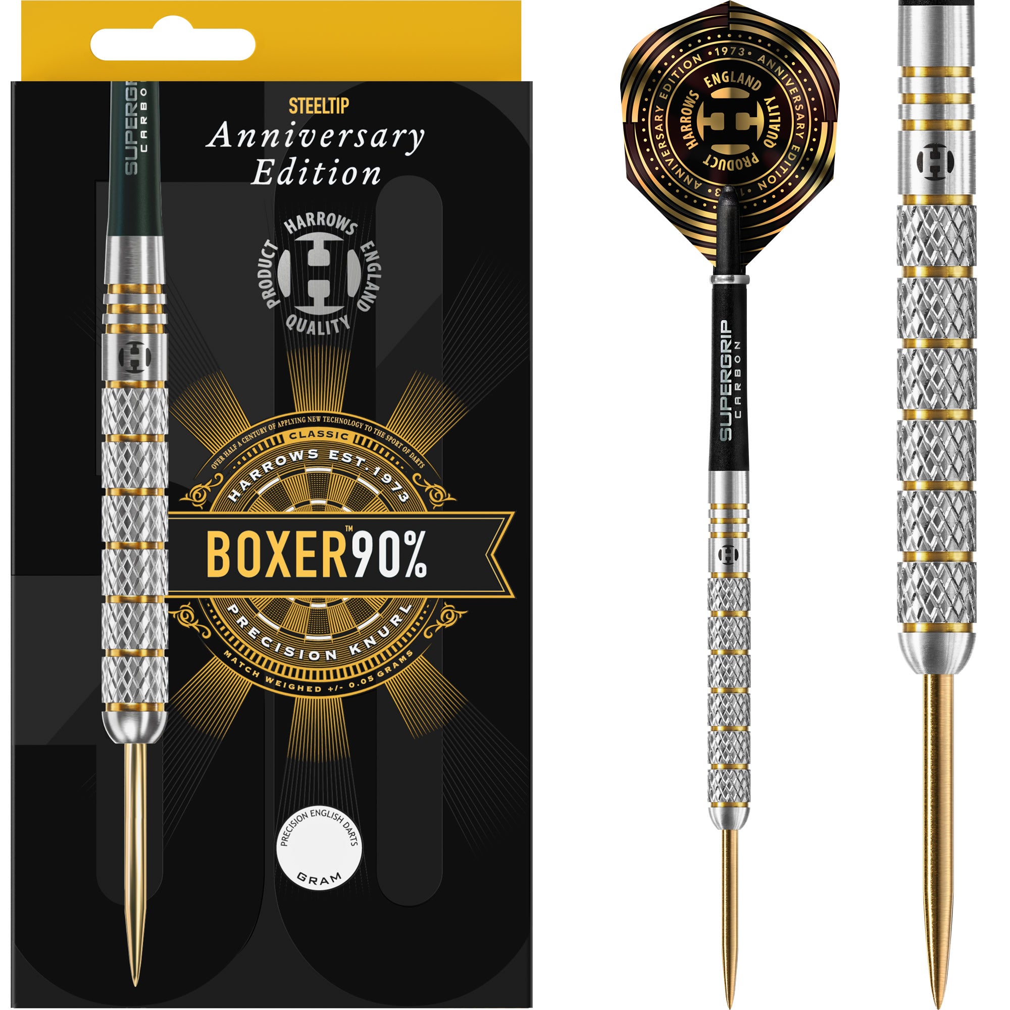 Harrows Boxer Darts - Steel Tip - 90% - Anniversary Edition