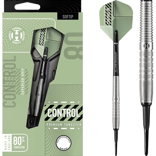 Harrows Control Tapered Darts - Soft Tip - 80% - Ringed