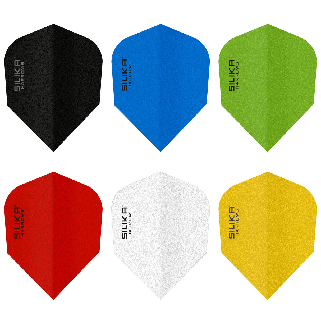 *Harrows Silika Dart Flights - Tough Crystaline Coated - Std - No6 - Solid Colours