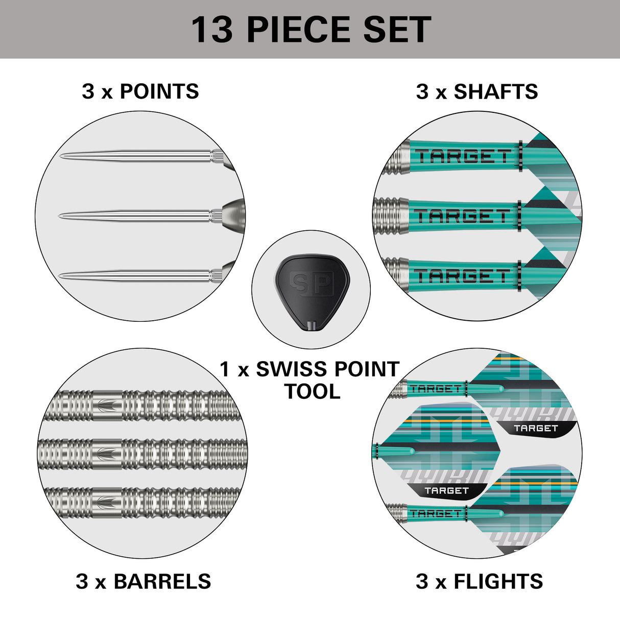 Target Hydro Darts - Steel Tip - 90% Tungsten - 01
