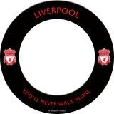 Liverpool FC Dartboard Surround - Official Licensed - LFC - S1 - Black - Red Crest