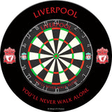 Liverpool FC Dartboard Surround - Official Licensed - LFC - S1 - Black - Red Crest