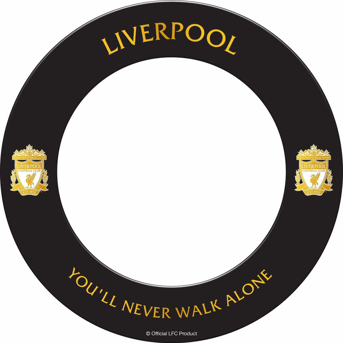 Liverpool FC Dartboard Surround Official Licensed LFC S3 Black