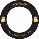 Liverpool FC Dartboard Surround - Official Licensed - LFC - S3 - Black - Gold Crest