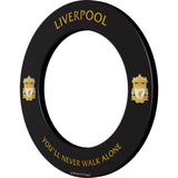 Liverpool FC Dartboard Surround - Official Licensed - LFC - S3 - Black - Gold Crest