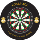 Liverpool FC Dartboard Surround - Official Licensed - LFC - S3 - Black - Gold Crest