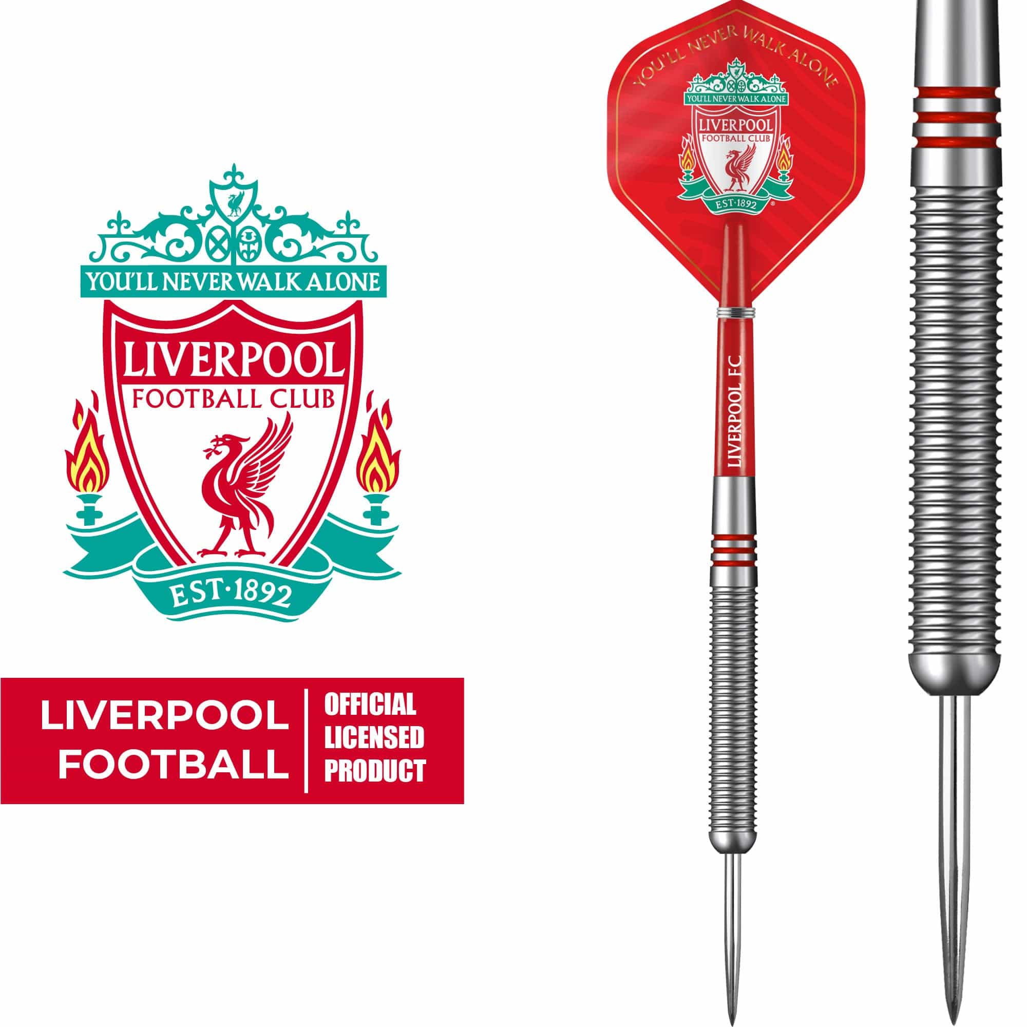 Liverpool FC Darts - Steel Tip Tungsten - Official Licensed - LFC - 24