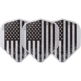 L-Style - EZ L-Flights - Integrated Champagne Ring - L1EZ - American Flag v4 - Clear White