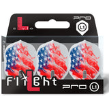L-Style - L-Flights - L1 Pro - Champagne Ring - Standard - American Flag v3 - Clear White