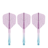 Caliburn SUP Flights - Moulded Shaft and Flight -  Standard No6 - Crack - Blue & Purple