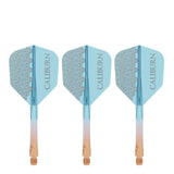 Caliburn SUP Flights - Moulded Shaft and Flight -  Standard No6 - Logo - Orange & Blue