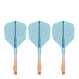 Caliburn SUP Flights - Moulded Shaft and Flight -  Standard No6 - Crack - Orange & Blue