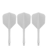 Caliburn SUP Flights - Moulded Shaft and Flight -  Standard No6 - Waves - White