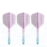 Caliburn SUP Flights - Moulded Shaft and Flight -  Standard No6 - Logo - Blue & Purple