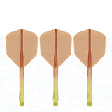 Caliburn SUP Flights - Moulded Shaft and Flight -  Standard No6 - Waves - Yellow & Orange