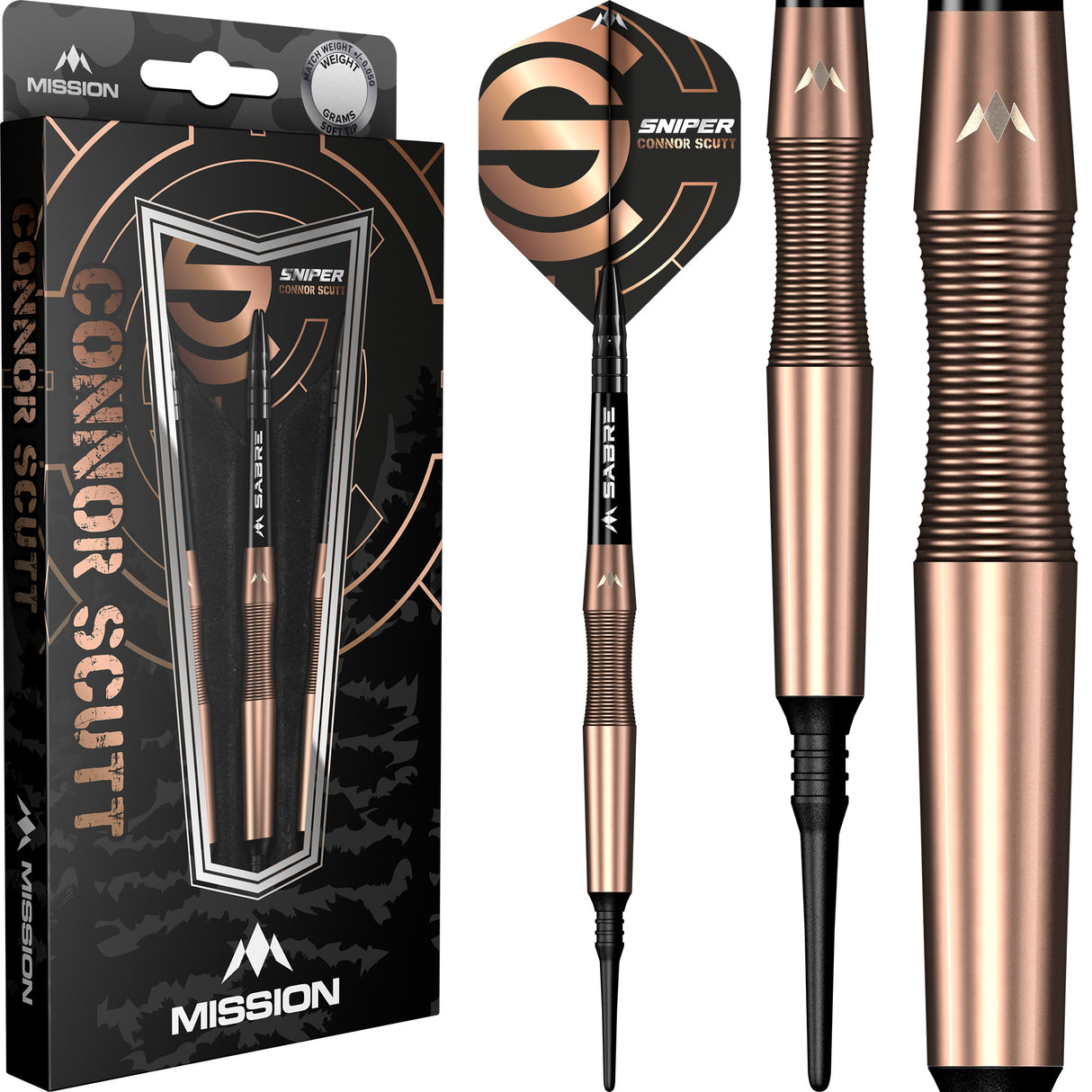 Mission Connor Scutt V2 - Soft Tip - 90% - Bronze PVD - Sniper