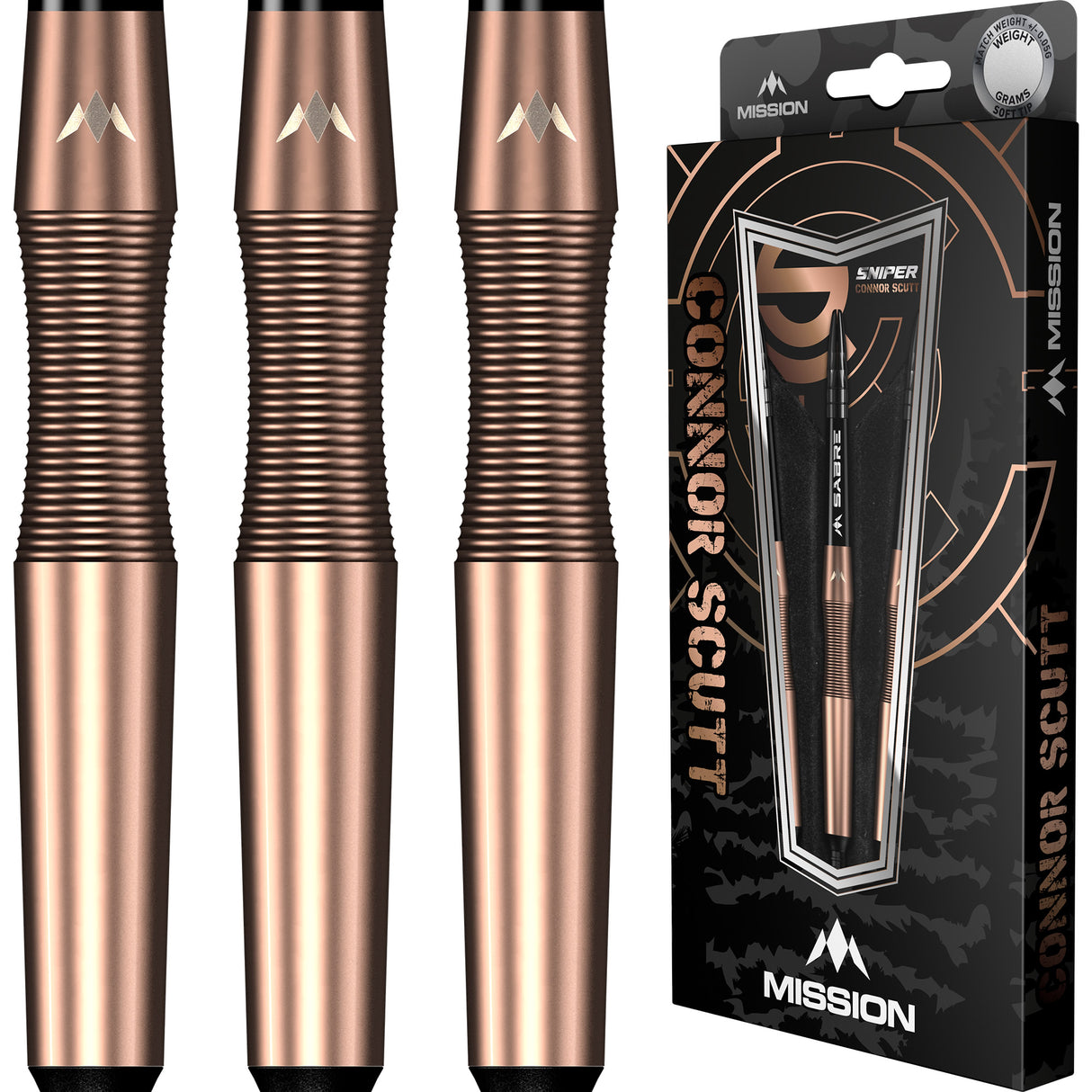 Mission Connor Scutt V2 - Soft Tip - 90% - Bronze PVD - Sniper