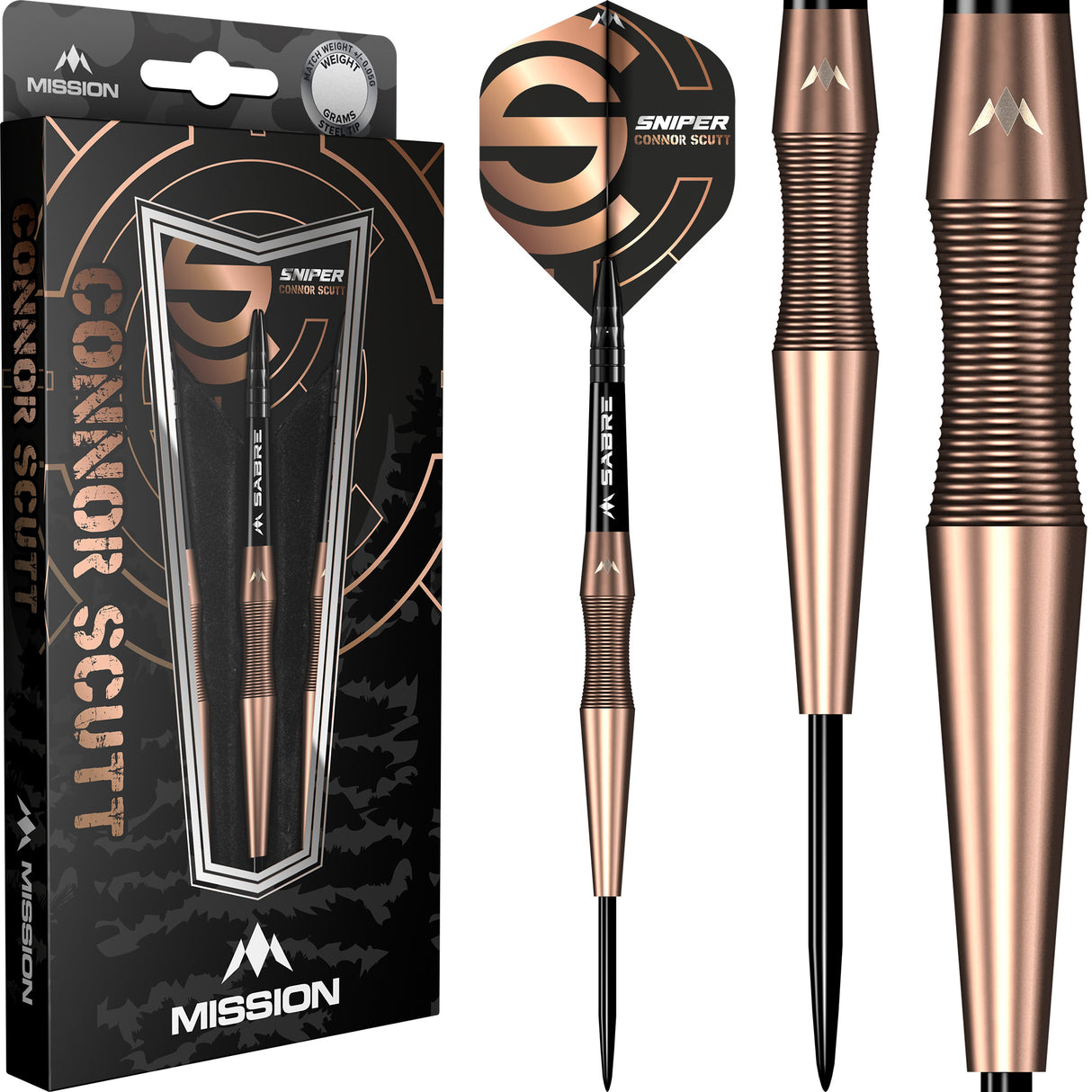 Mission Connor Scutt V2 - Steel Tip - 90% - Bronze PVD - Sniper