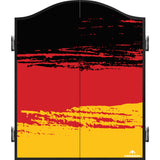 Mission Dartboard Cabinet - Deutschland Design - Black - Brush Stroke