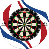 Mission Dartboard Surround - Nederland Design - White - Swirls