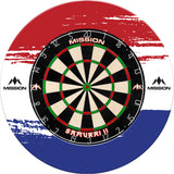 Mission Dartboard Surround - Nederland Design - White - Brush Stroke