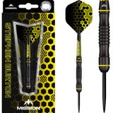 Mission Stephen Burton Darts - Steel Tip - 90% - Black Titanium - Bertie