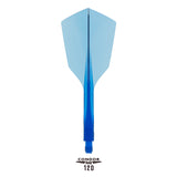 Condor AXE 120 Dart Flights - Narrow - Clear Blue