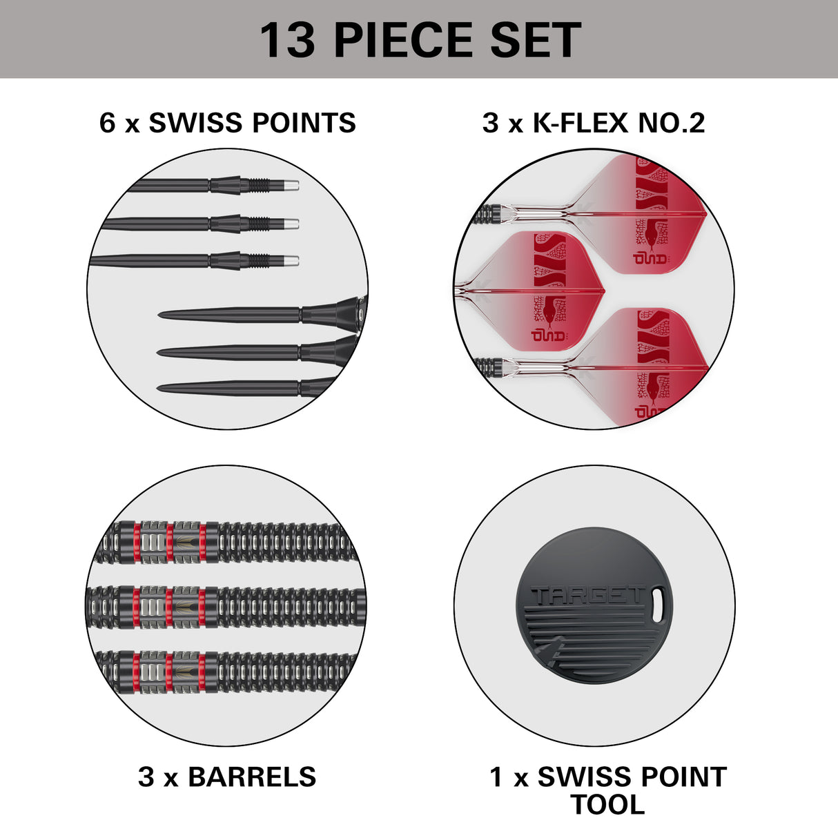 Target Nathan Aspinall Darts - Steel Tip - 95% Tungsten - 95K