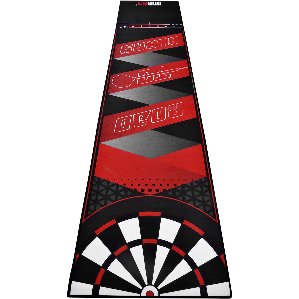 One80 Poly Dart Mat - Floor Protection - incl. Oche Tape - Glory