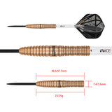 One80 Emorite 01 Darts - Steel Tip - 90% Tungsten - Rose Gold