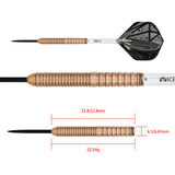 One80 Emorite 02 Darts - Steel Tip - 90% Tungsten - Rose Gold