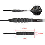 One80 Emorite 04 Darts - Steel Tip - 90% Tungsten - Black