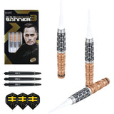 One80 Gunner III Darts - Soft Tip - Lourence Ilagan - Black & Rose Gold