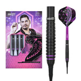 One80 Jelle Klaasen HD Darts - Soft Tip - The Cobra - Black