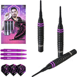 One80 Jelle Klaasen HD Darts - Soft Tip - The Cobra - Black