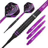One80 Jelle Klaasen HD Darts - Soft Tip - The Cobra - Black