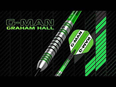 Mission Graham Hall Darts - Steel Tip - 90% - Black & Green