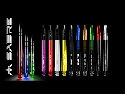 Mission Sabre Shafts - Polycarbonate Dart Stems - Black - Black Top