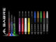 Mission Sabre Shafts - Polycarbonate Dart Stems - Black - Black Top